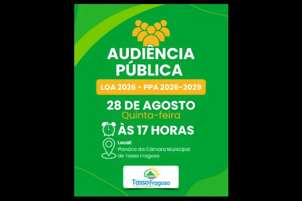 AUDIÊNCIA PÚBLICA LOA 2026 - PPA 2026/2029